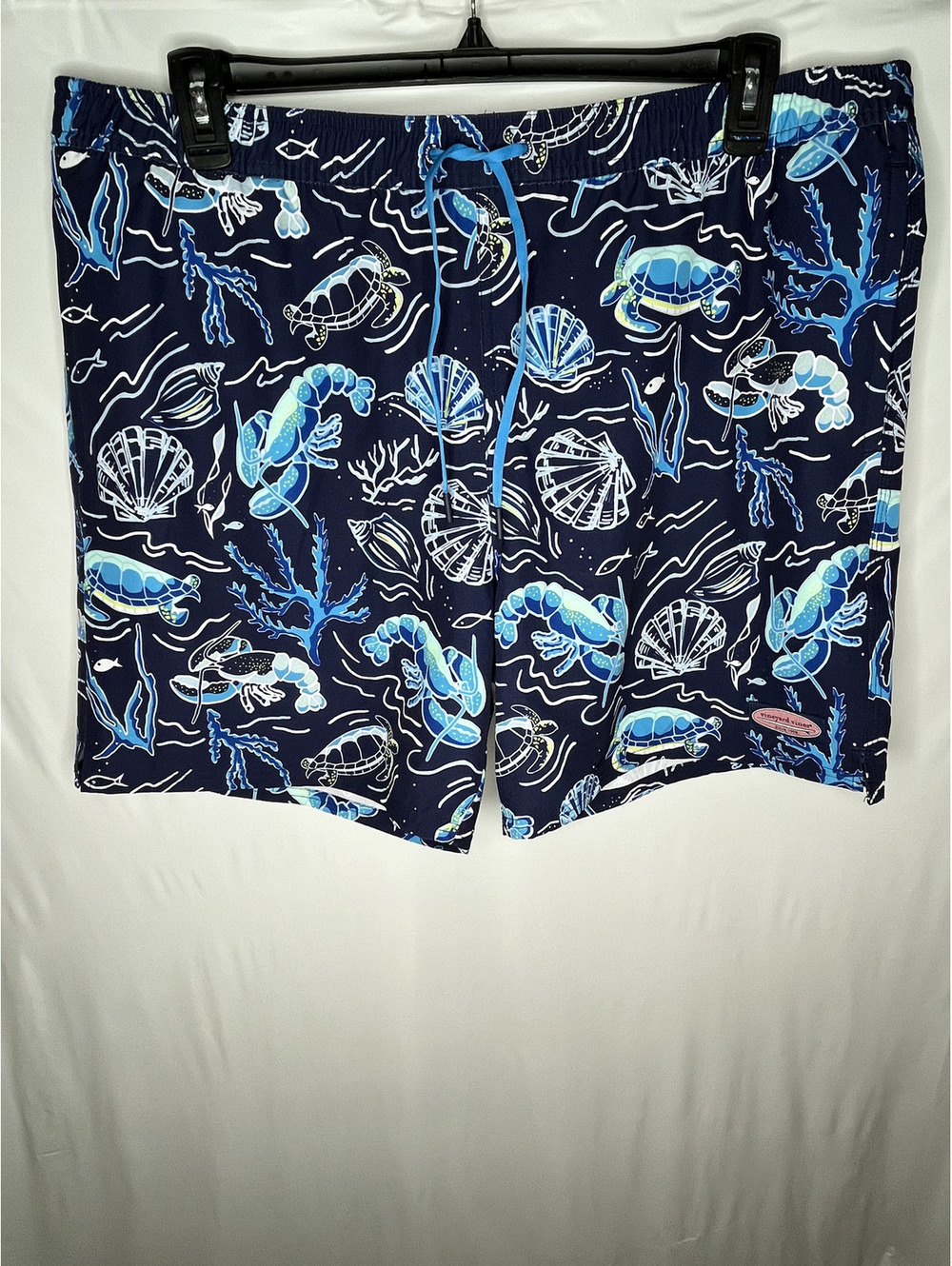 NWT Vineyard Vines Men's Blue/Sea Life Chappy Swim Trunks Size XL